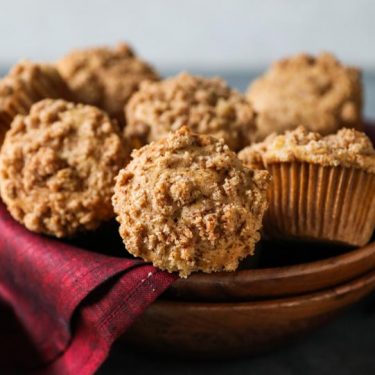 Pear Muffins with Streusel Topping