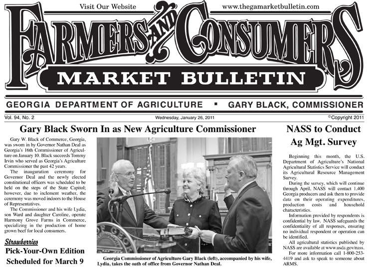 Georgia Farmers and Consumers Market Bulletin