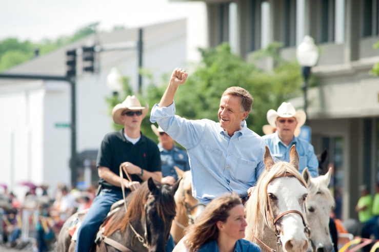  Governor Bill Haslam Rides in the 2012 Mule Day Parade