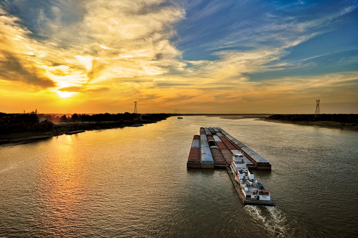 Mississippi export barge
