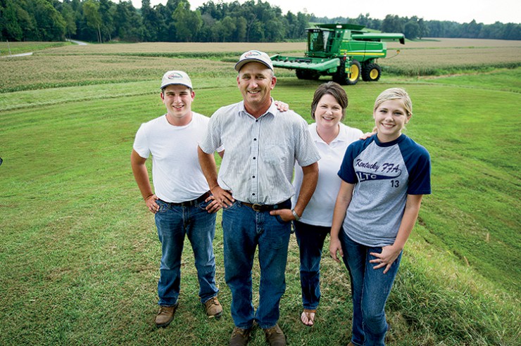 100% Kentucky Proud Popcorn growers, the Hornbacks 