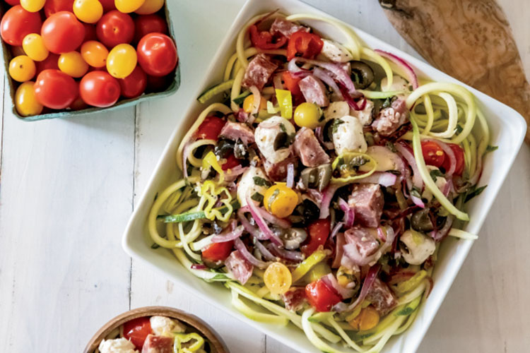 zucchini "pasta" salad