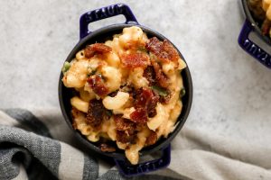 Homemade Mac and Cheese with Jalapenos and Bacon