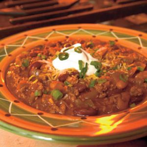 Hearty Red Gold Chili recipe, courtesy of Red Gold Tomatoes
