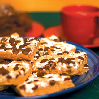 Low Fat Peanut Butter S'more Cookie Bars recipe
