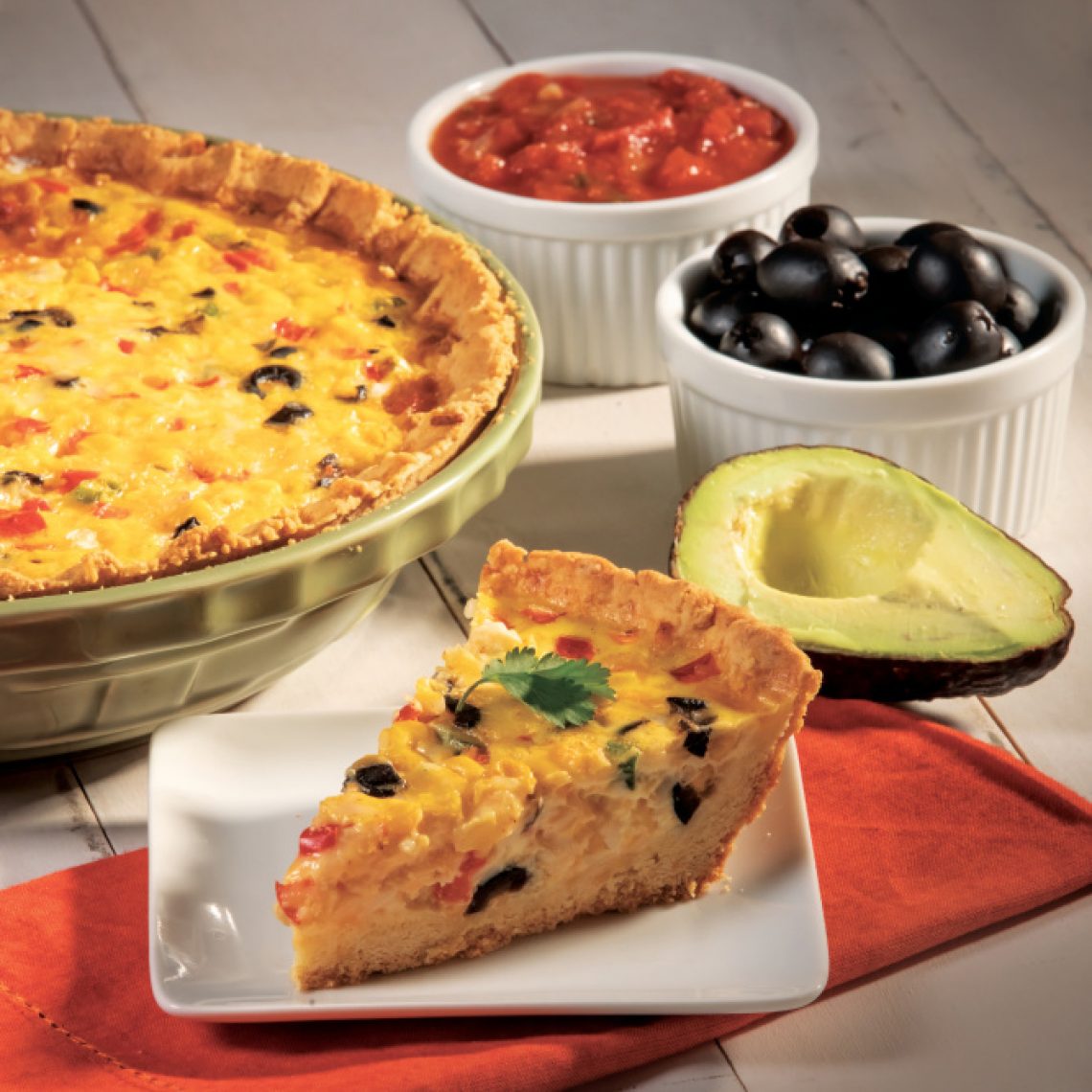 Southwestern Quiche with Cornbread Crust Farm Flavor Recipe