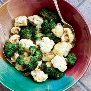 Roasted broccoli and cauliflower recipe
