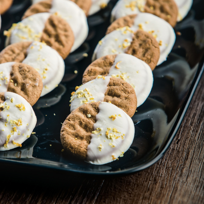 White Chocolate Lemon Gingersnap Cookies; christmas cookie recipes