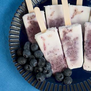 Blueberry Swirl Ice Pops Recipe