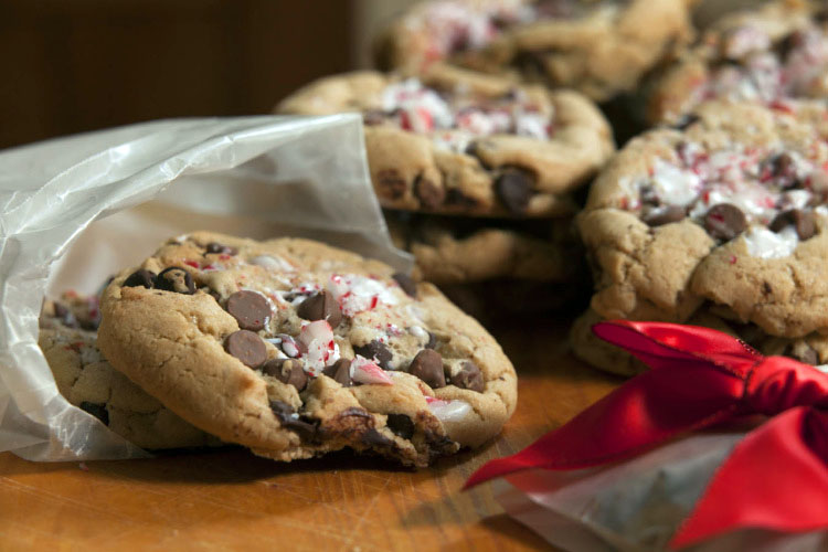 cookie swap; Peppermint Crush Chocolate Chip Cookies