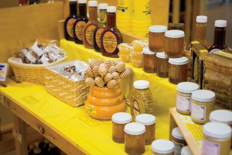 Honey and honey products at Hunter's Honey Farm