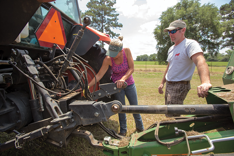 Kristy Arnold and her husband, Rob, work the family farm that has been in Kristy’s family for three generations. Together they raise cattle and row crops.