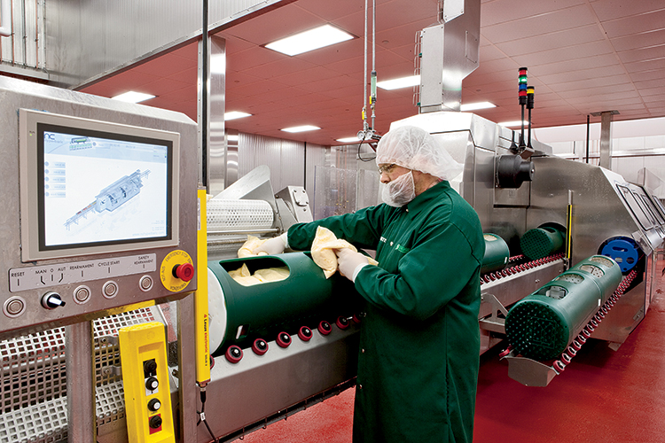 A High-Pressure Processing machine at Sandridge Foods allows fresh products to have a longer shelf life without adding preservatives.