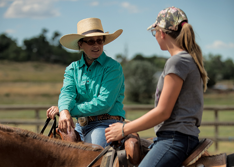 Brenna DeGeer has been a horse woman her entire life and has started her own business training breeding and teaching riding lessons. She is 50% deaf in each ear and through the Colorado Agrability program she is coming up with way to overcome communication hurdles.
