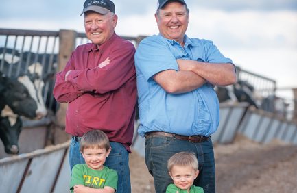 Enger Farms in Marion raises both corn and cattle, two commodities that mutually benefit each other.