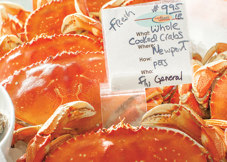 Local Ocean Seafoods offers locally sourced crab, shrimp and more caught off Oregon’s coast.