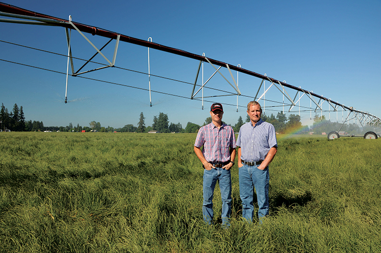 Daniel Keudell and his dad Steve have installed an efficient irrigation system that saves money and increases yields.