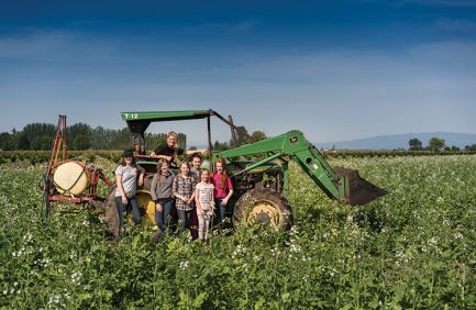 Through Oregon’s Adopt a Farmer program, middle school students visit farms and talk with farmers, such as Shelly Boshart Davis of Tangent.
