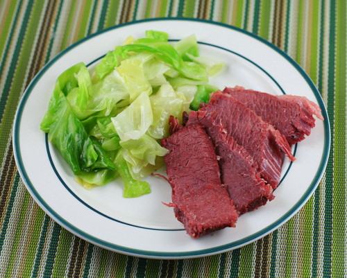 Corned Beef and Cabbage Cooked in Beer