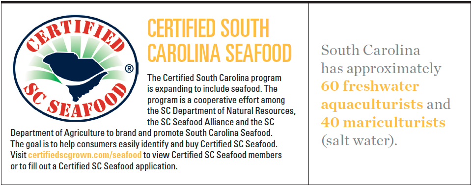 South Carolina Certified Seafood Infographic