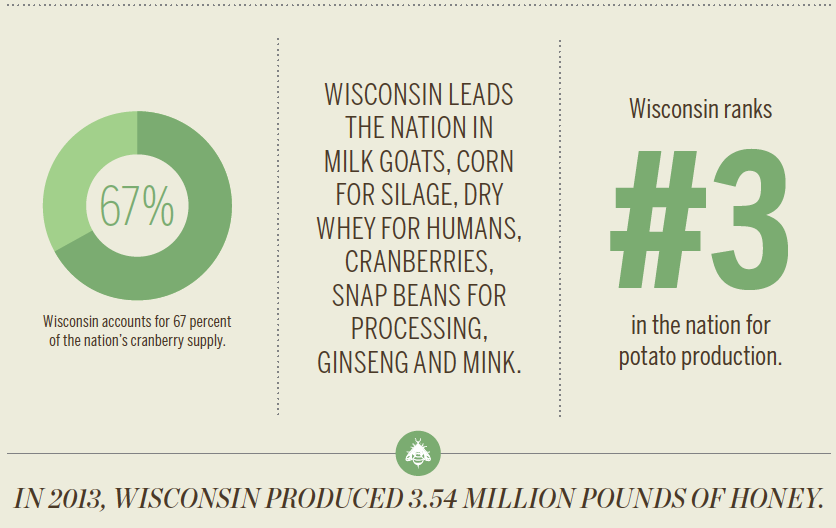 Wisconsin Top Agricultural Products [INFOGRAPHIC]
