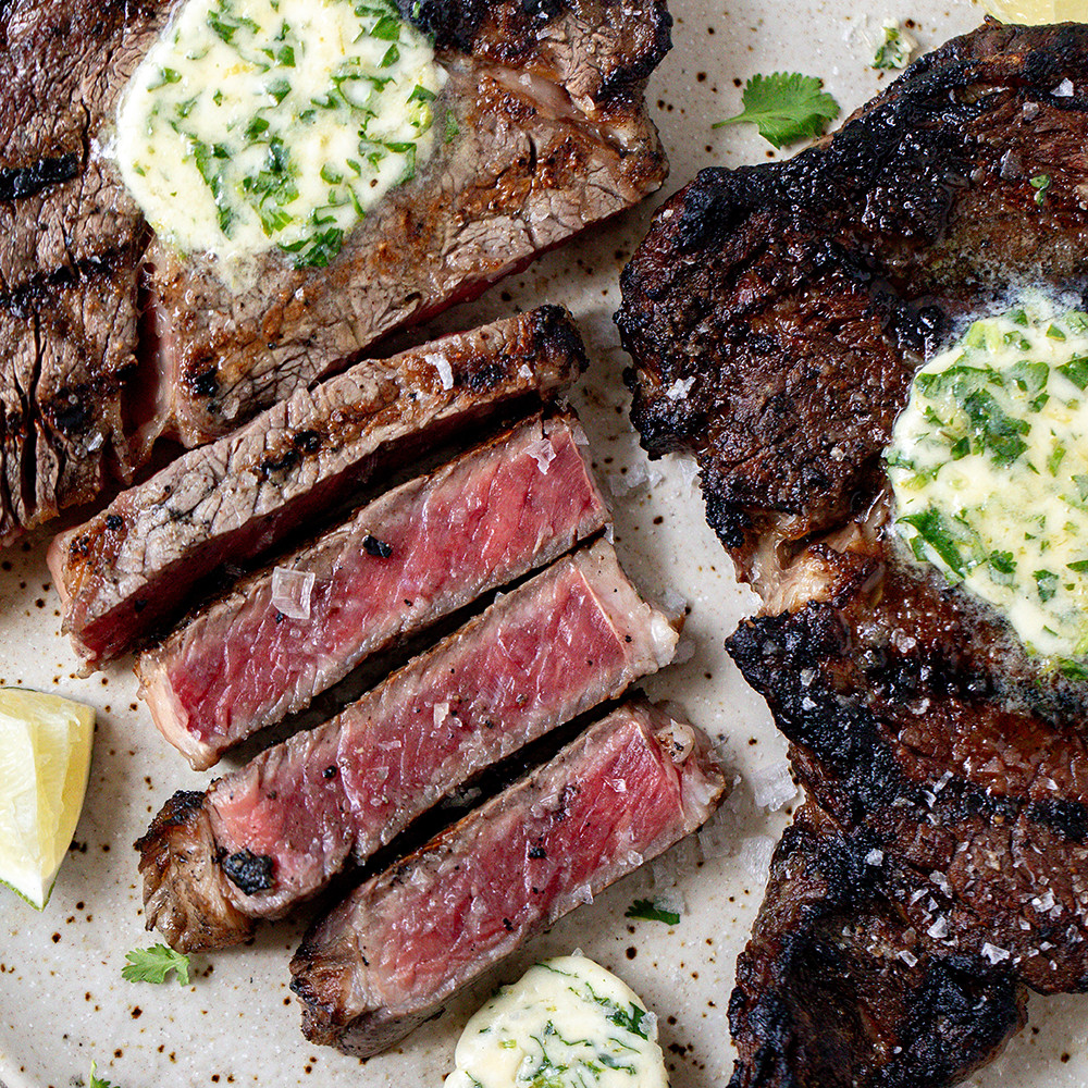 Tantalize your taste buds with Rib-Eye Steaks with Cilantro-Lime Butter.⁠
⁠
👉 Tap the link in our bio for the full recipe! 🔗⁠
⁠
📸: @jessiskitchen