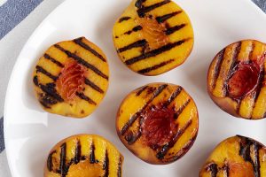 grilled fruit; peaches