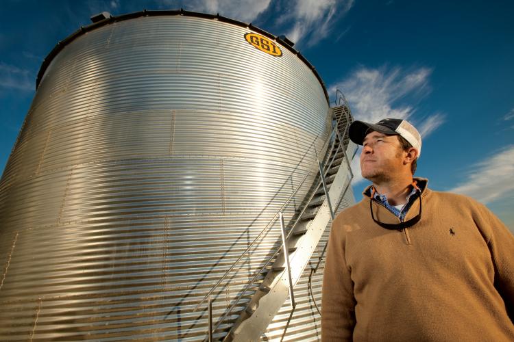 Willis Jepson, Tennessee grain farmer, uses technology such as no-till farming