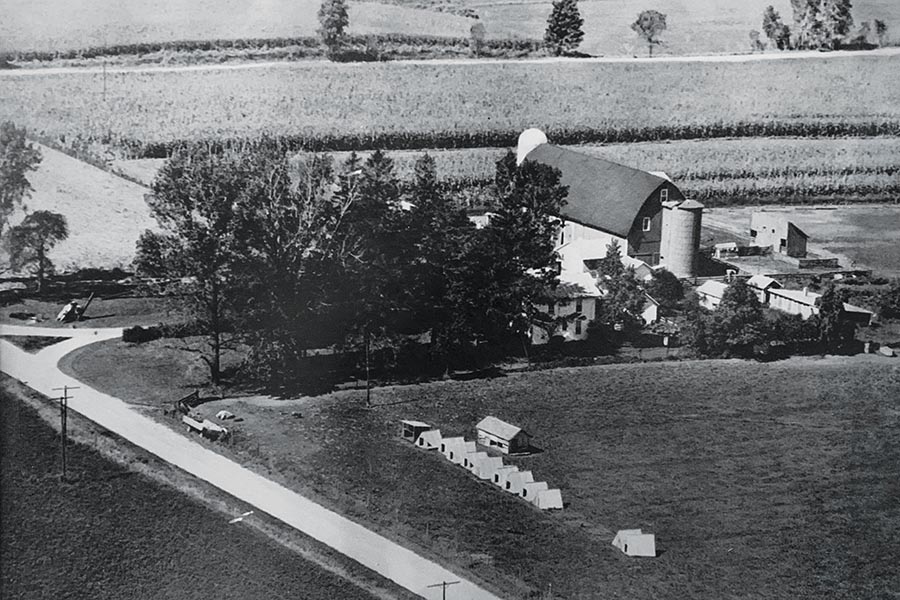 Pridgeon Farms, circa 1958. Michigan agriculture history