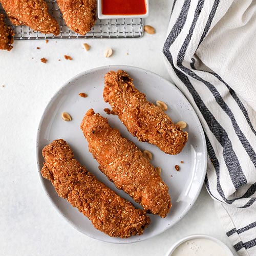 PeanutCrusted Chicken Tenders Farm Flavor Recipe