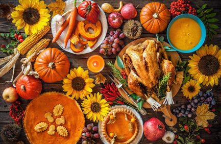 where do thanksgiving foods come from?