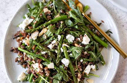 Wild Rice and Roasted Asparagus Salad