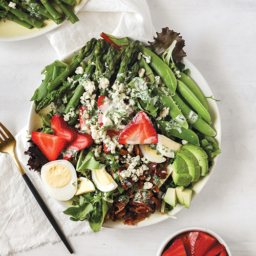 Spring Mix Cobb Spring-Inspired Cobb Salad Recipe - Farm Flavor Recipe