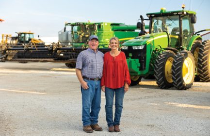 Mike and Nancy Cline of Cline Farms in Kirklin focus on efficiency and taking care of the land.
