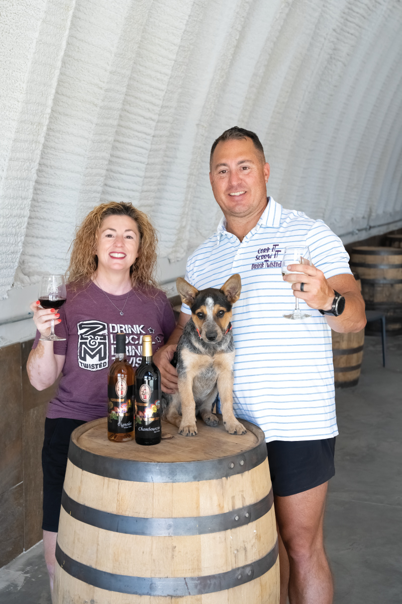 Bryan Zesiger and Gina Montalbano own Z&M Twisted Vines storefrontin Leavenworth and a vineyard in Lawrence.