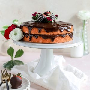Chocolate-Covered Strawberry Cake