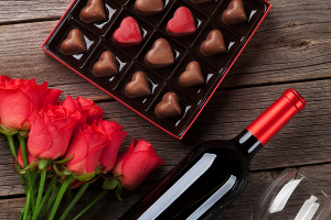 wine and candy pairings for Valentine's Day