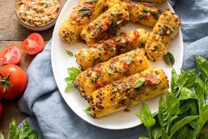 Grilled Sweet Corn with Sun-Dried Tomato Butter