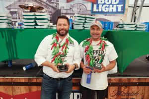 Slopper eating contest winners at the Colorado State Fair