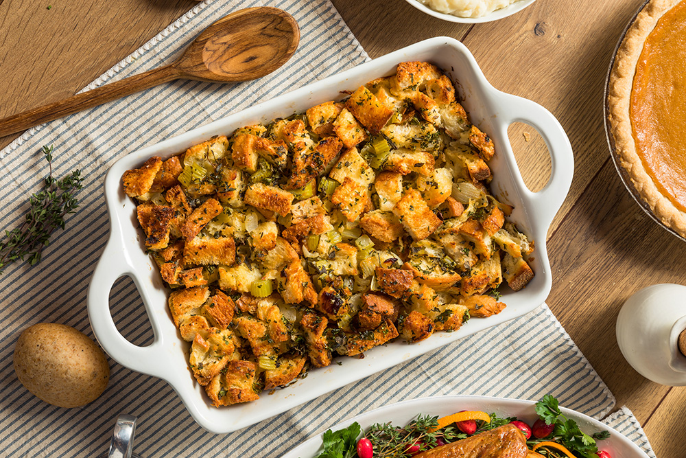 Stuffing is one of the most popular thanksgiving side dishes