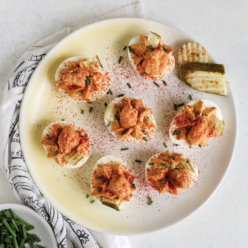 Hot Chicken Deviled Eggs Recipe Farm Flavor Recipe