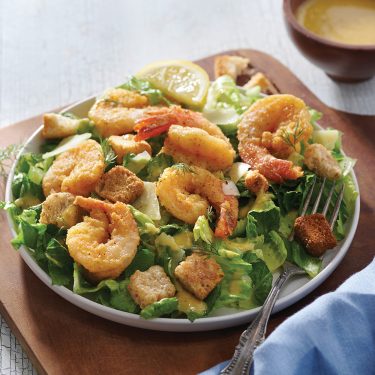 Fried Shrimp Caesar Salad