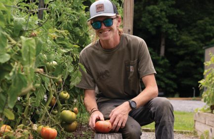 Jake Slagle of Mud Hollow Farms is a first-generation farmer. Photo credit: Misty Wong
