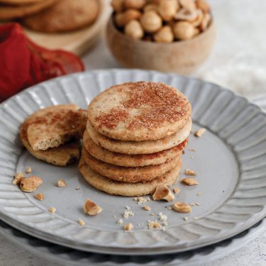 Hazelnut Cinnamon Spice Shortbread Cookies