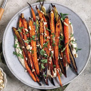 Roasted Carrots with Cashew Cream