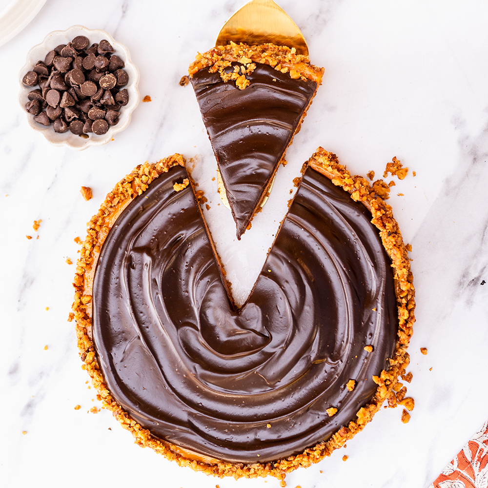 Sweet Potato Tart with Walnut Crust