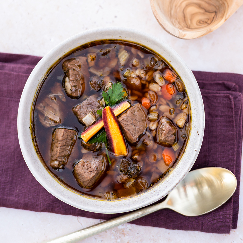 Hearty Beef, Vegetable and Barley Soup