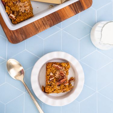 Baked Pumpkin-Pecan Oatmeal